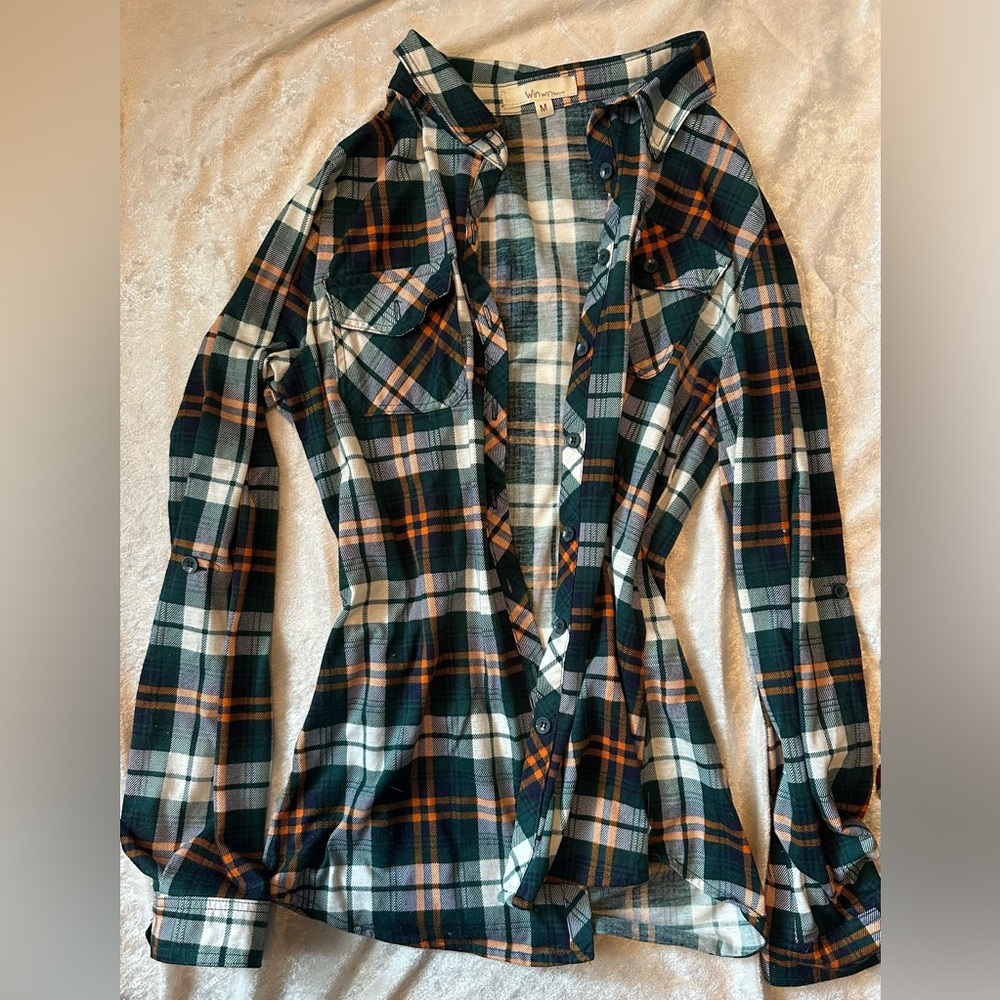 Green and orange plaid shirt days